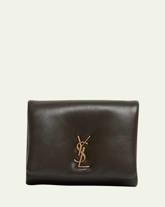 YSL Compact Wallet in Plonge Leather